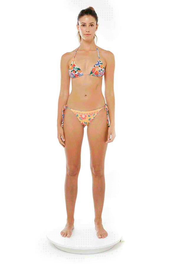 Alegria Reversible Bikini Bottom | Tile