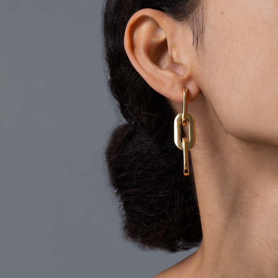 Toni Drop Earrings Gold