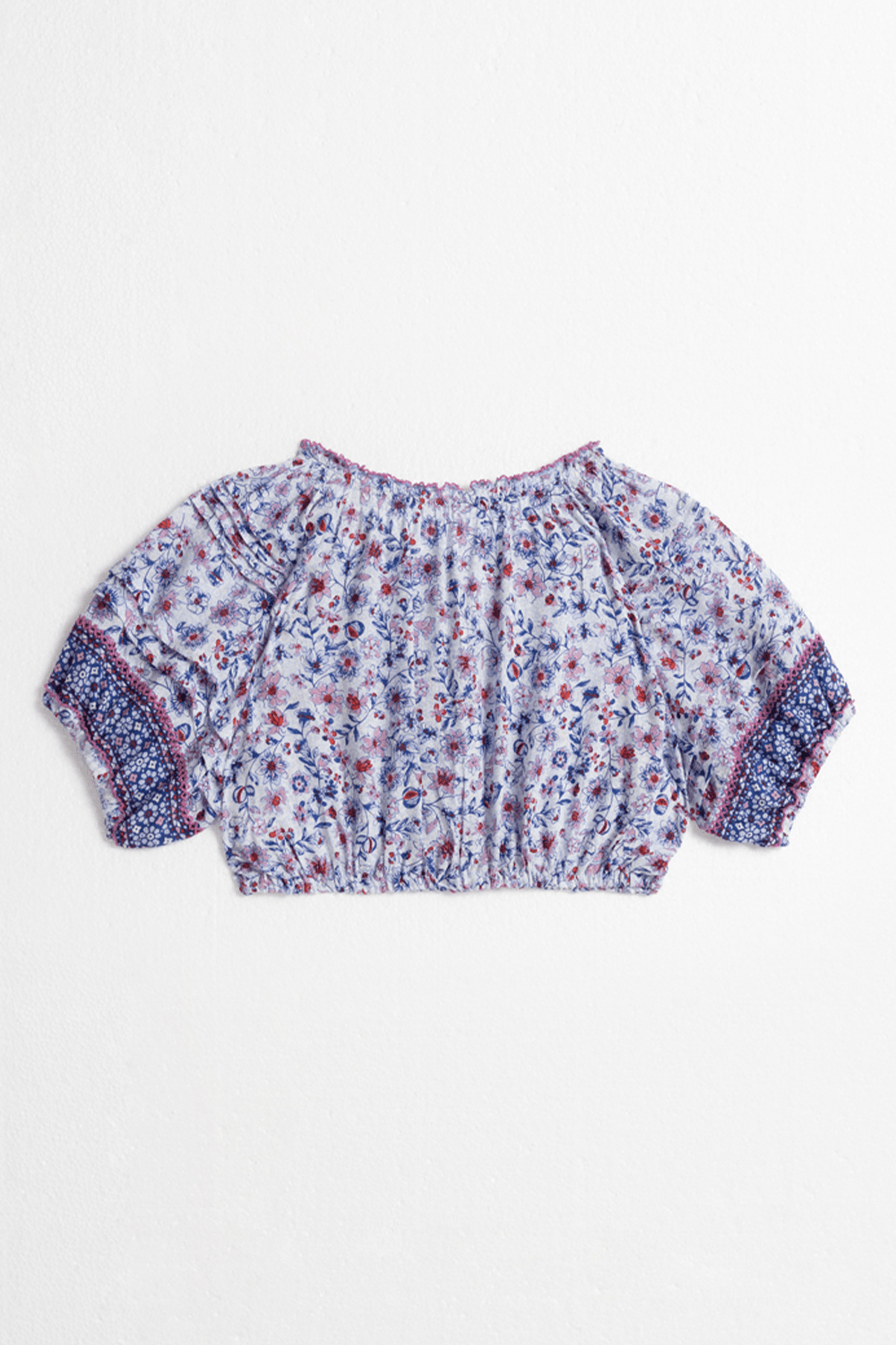 Kids Top Andrea - Blue Magnolia - Poupette St Barth