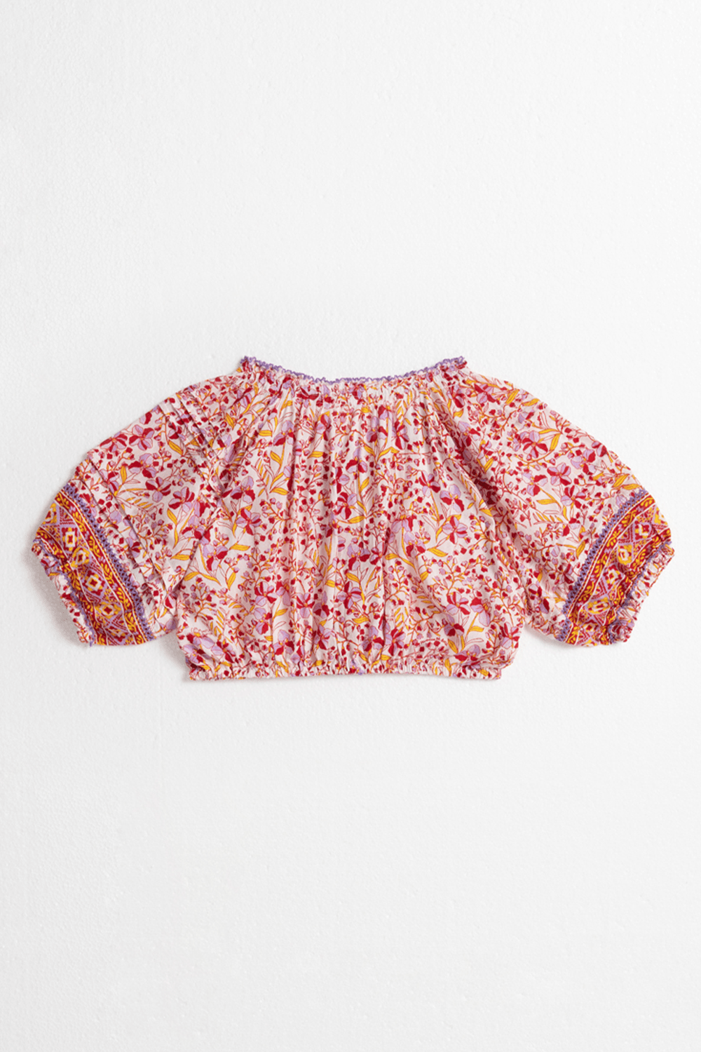 Kids Top Andrea - Purple Mini Jonquille - Poupette St Barth