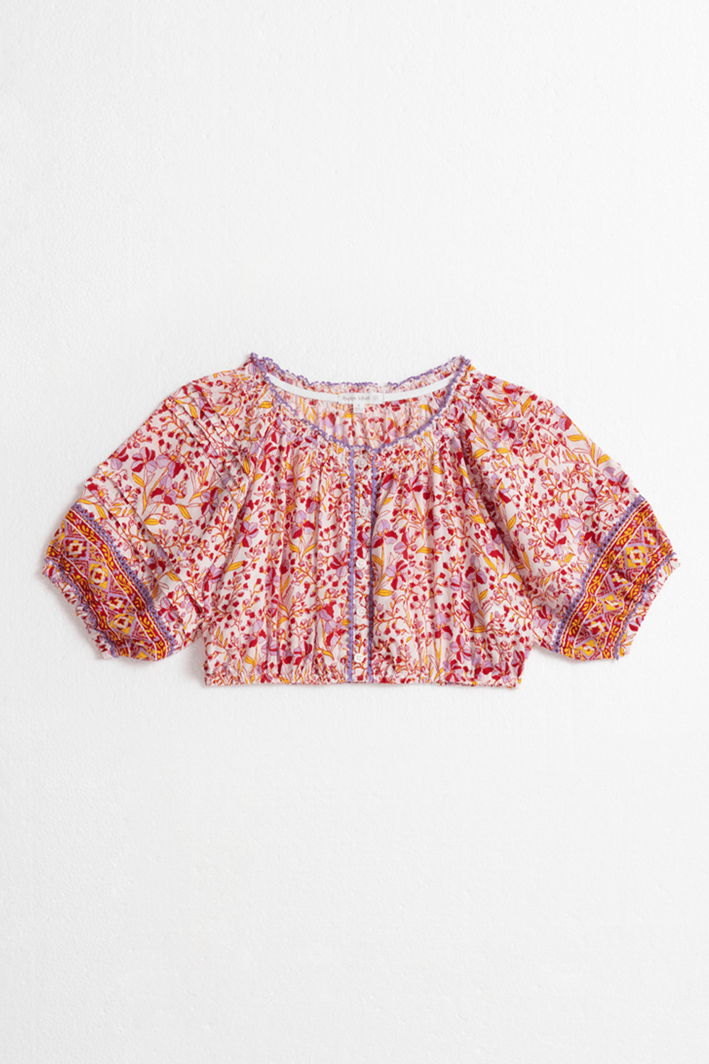 Kids Top Andrea - Purple Mini Jonquille - Poupette St Barth