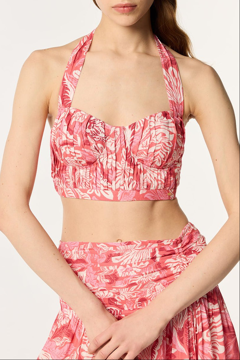 Top Carla - Pink Tiger Lily - Poupette St Barth