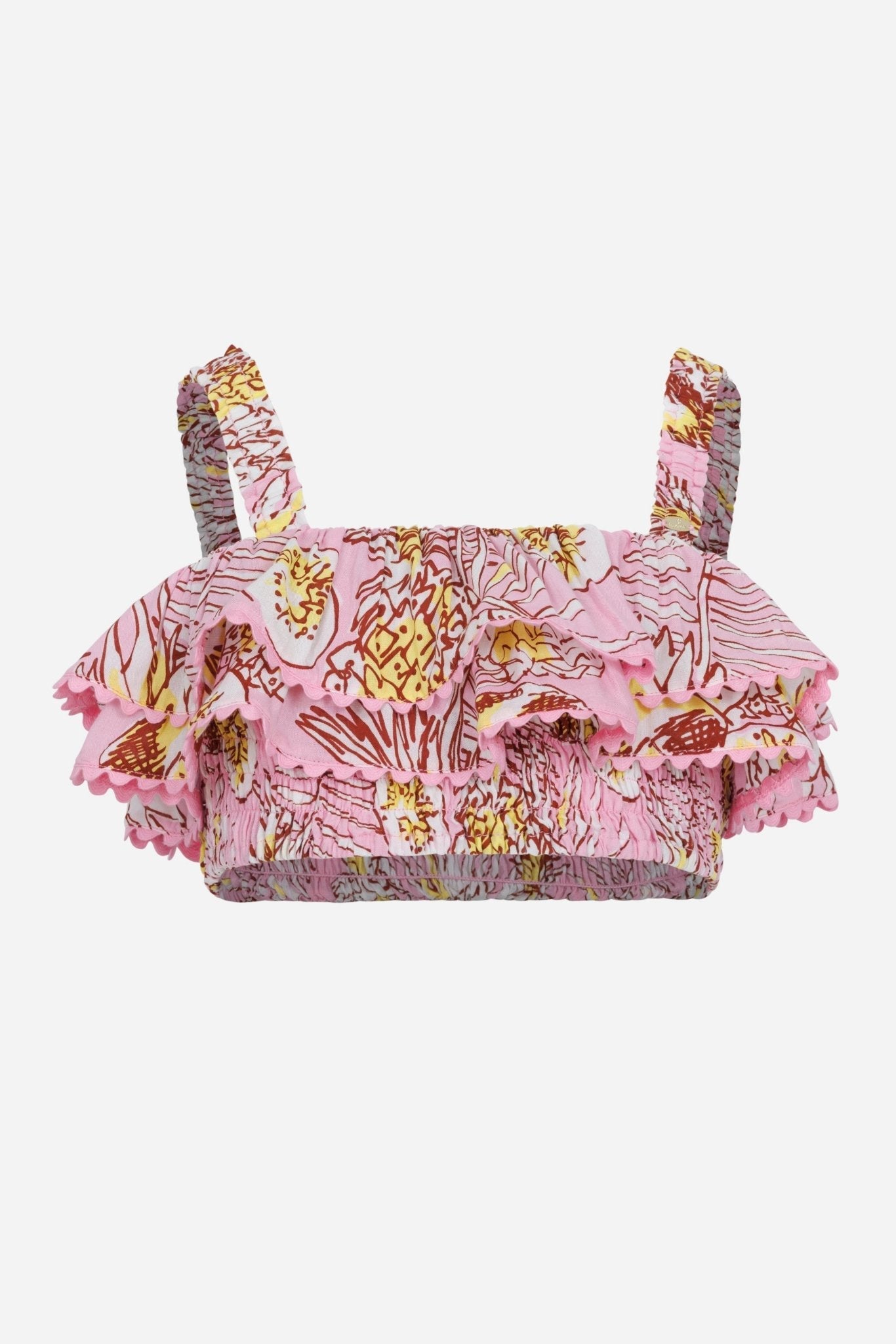 Top Chiara for girls - Pink Karibia - Poupette St Barth
