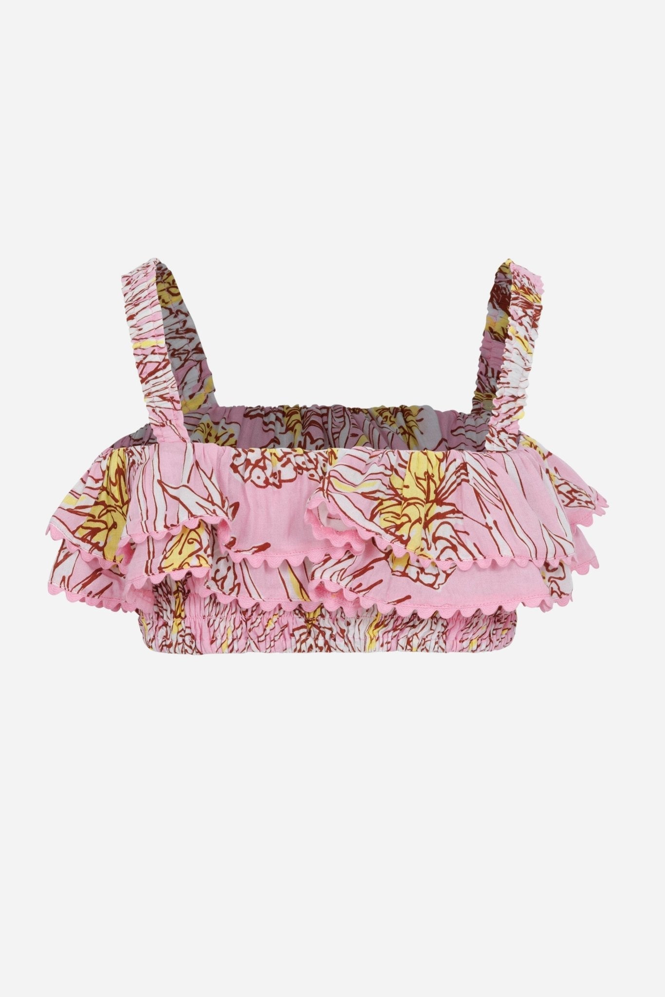Top Chiara for girls - Pink Karibia - Poupette St Barth