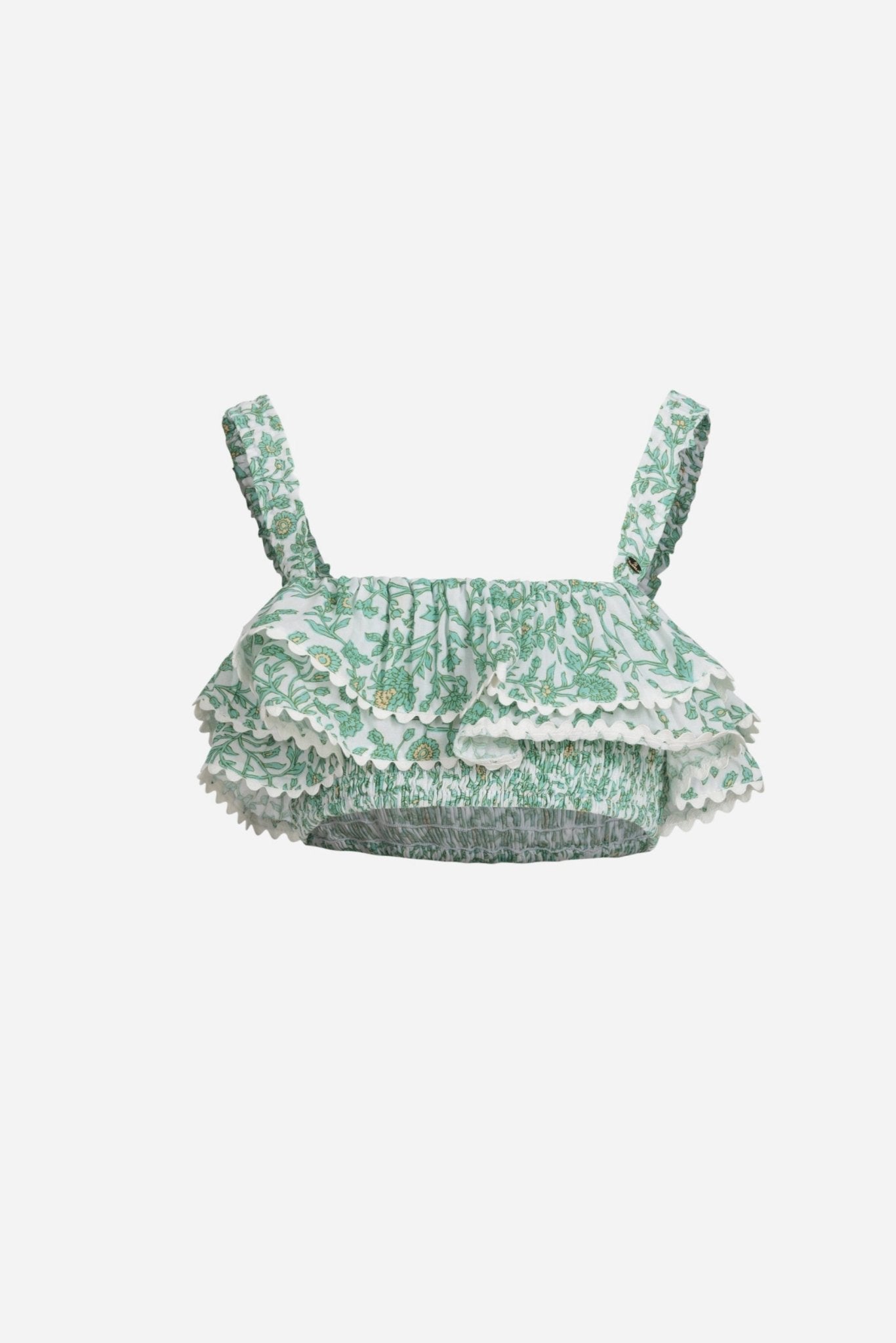 Top Chiara for girls - Green Lazuli - Poupette St Barth