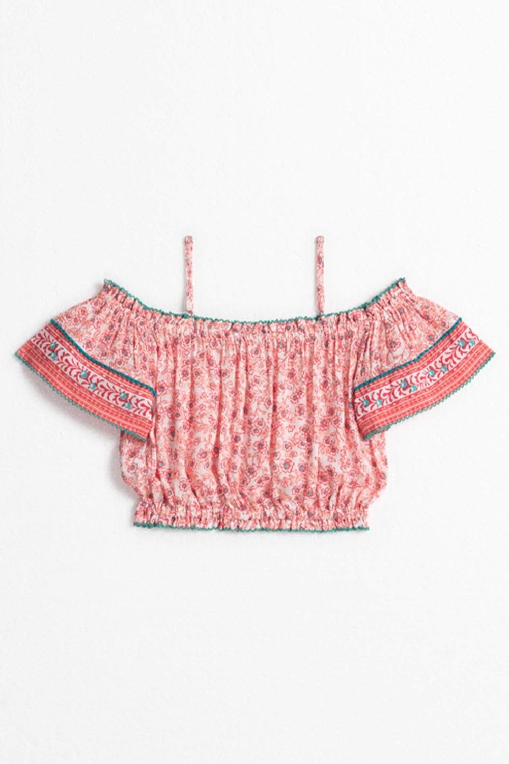 Kids Top Donna - Pink Anemone - Poupette St Barth
