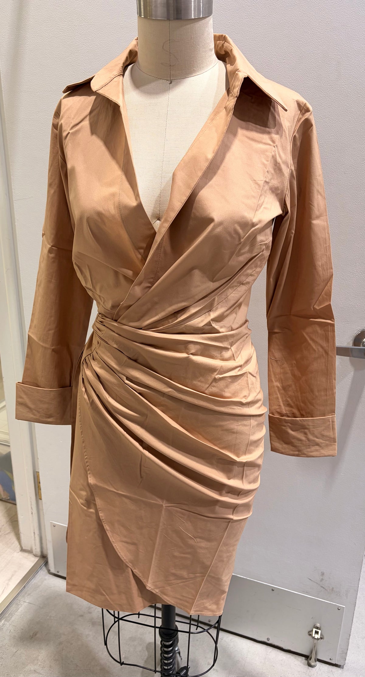 Valentina Wrap Dress (Camel)