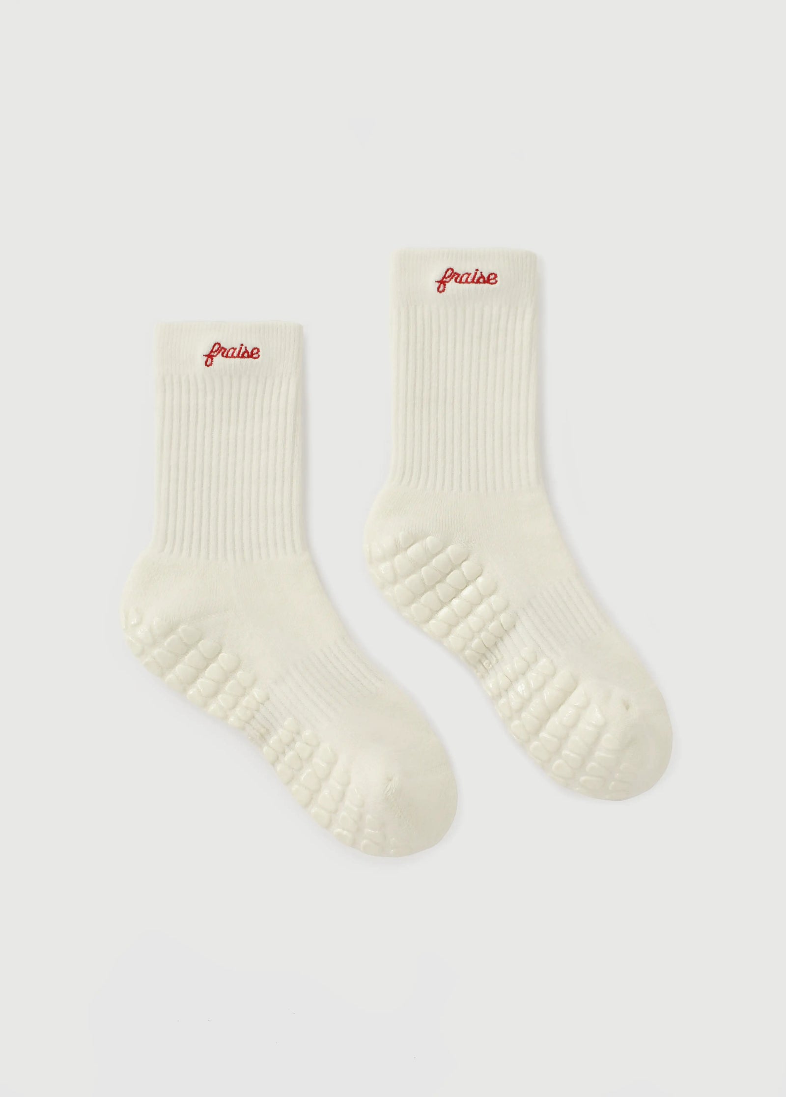 Vanille Script Grip Sock