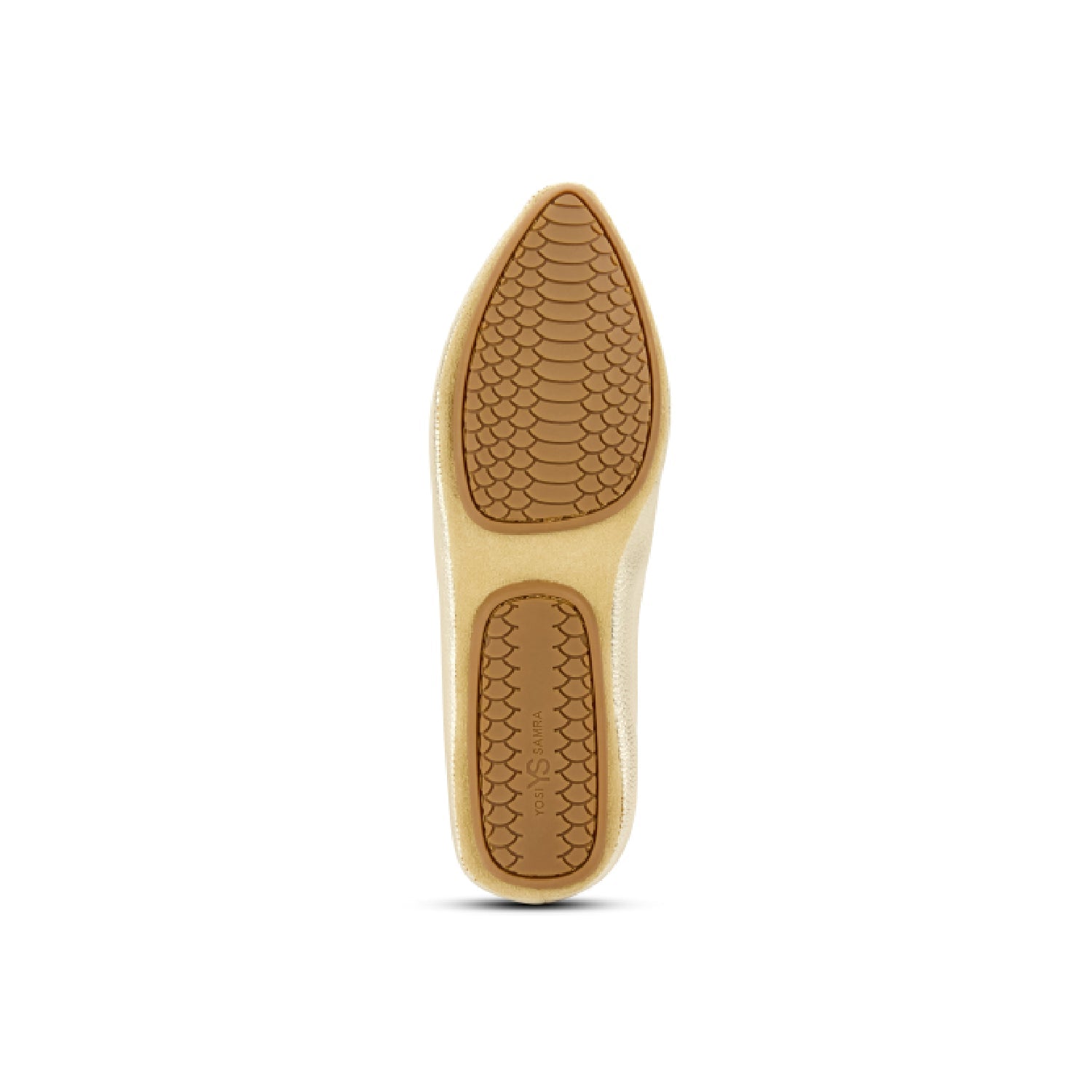 VIVINA IN GOLD METALLIC LEATHER - Yosi Samra  - Women's Flats