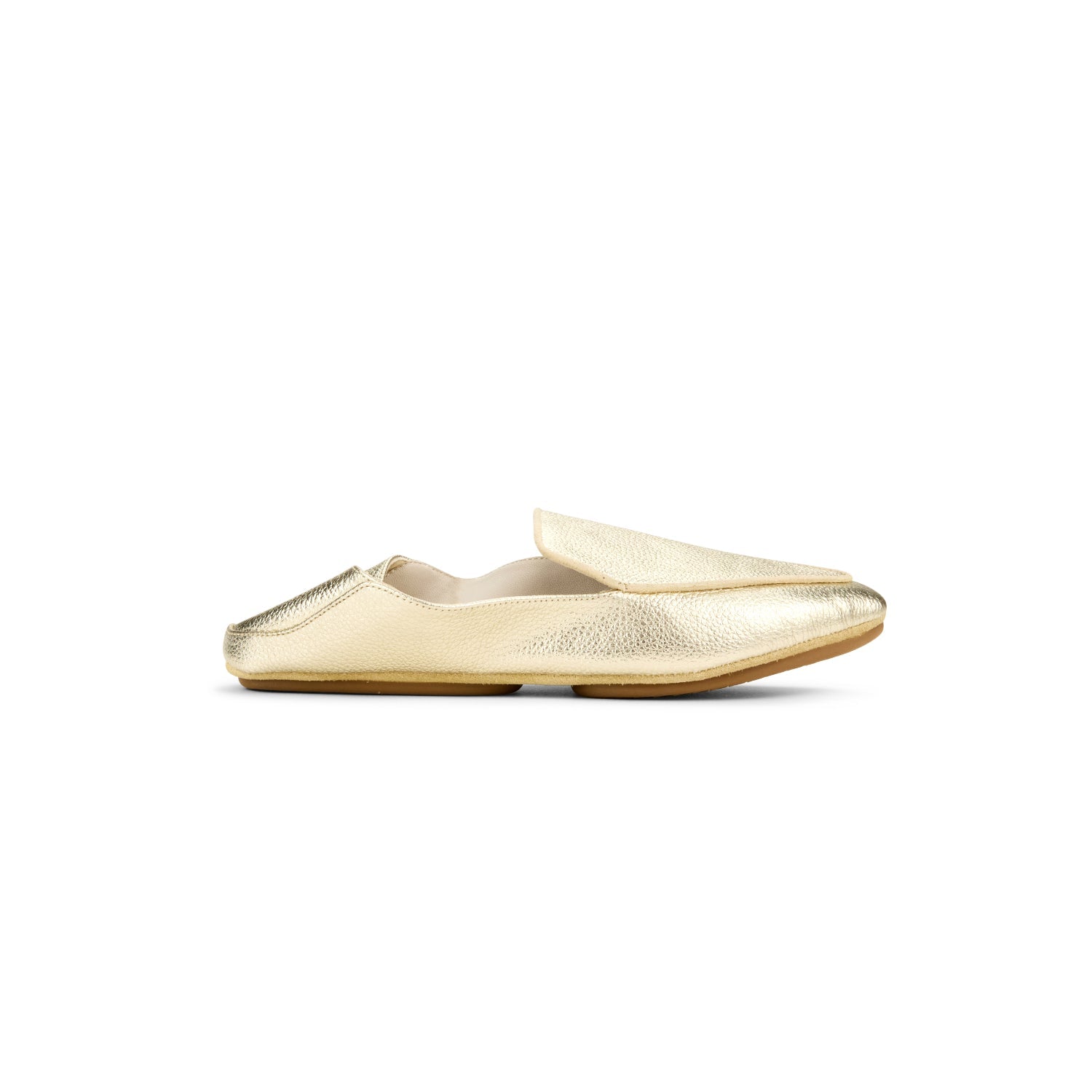 VIVINA IN GOLD METALLIC LEATHER - Yosi Samra  - Women's Flats