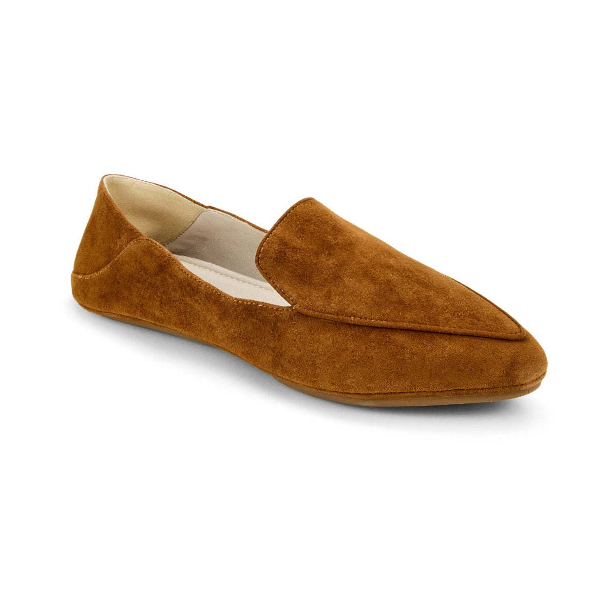 Vivina Loafer in Whiskey Suede - Yosi Samra  - Women's Flats