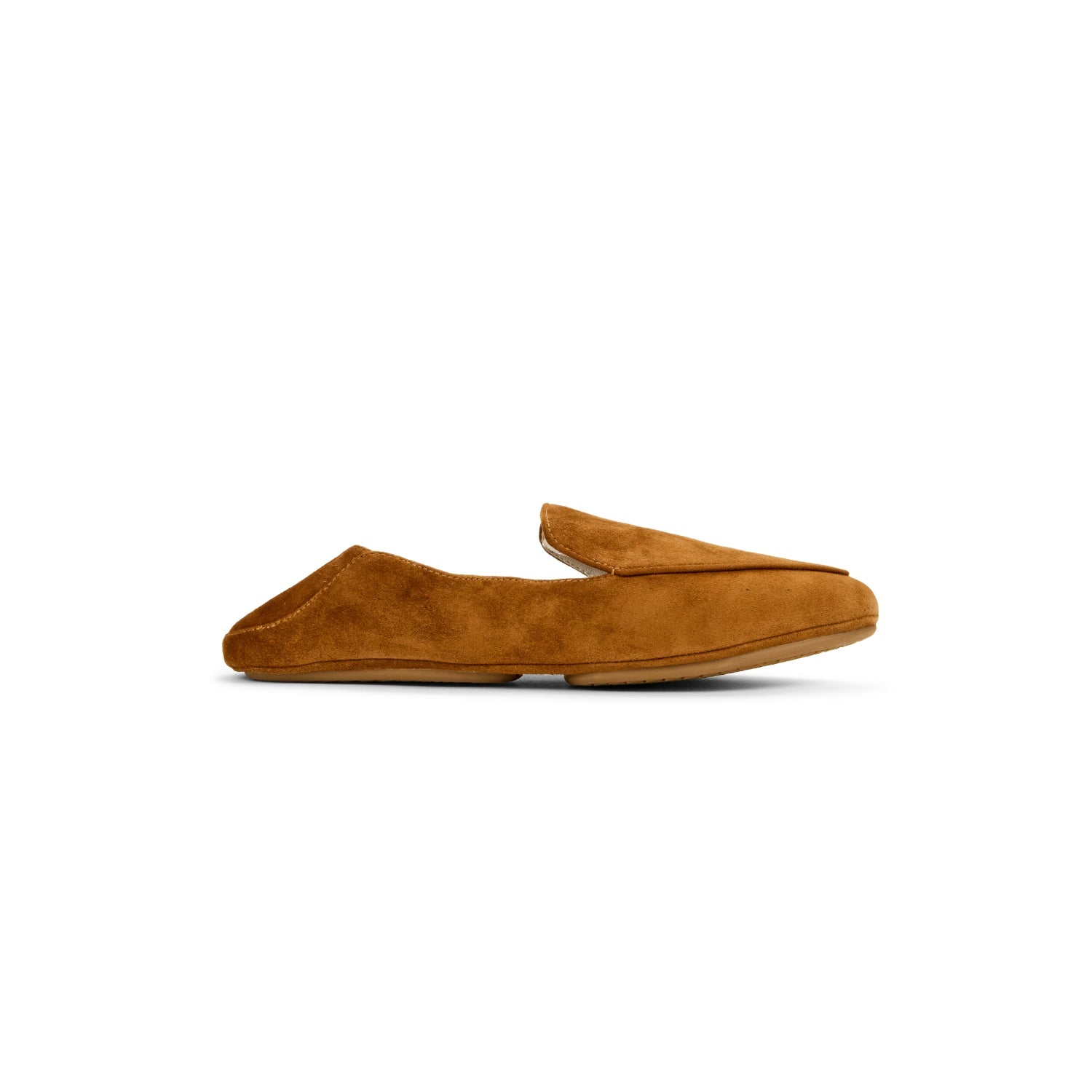 Vivina Loafer in Whiskey Suede - Yosi Samra  - Women's Flats