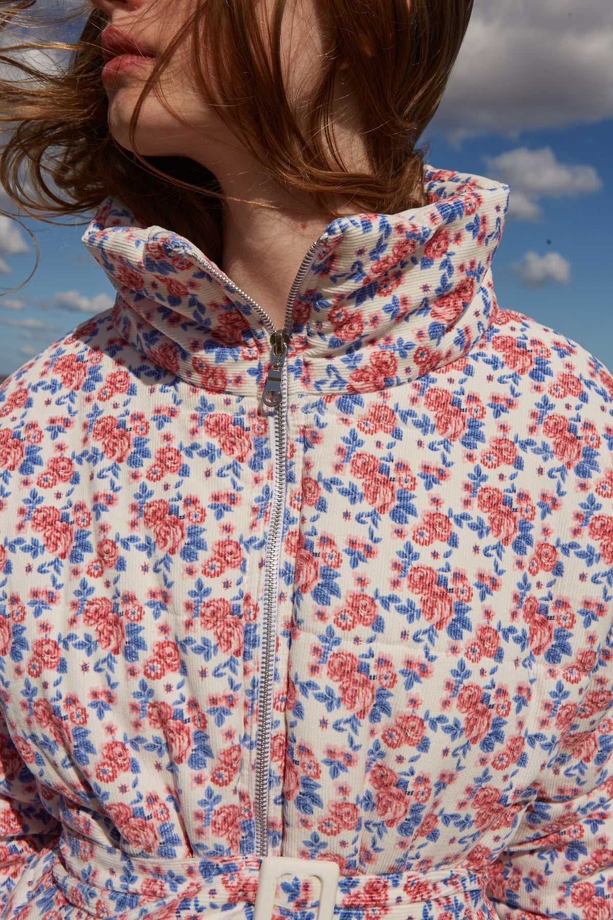 Gadara Puffer Jacket | Flowers
