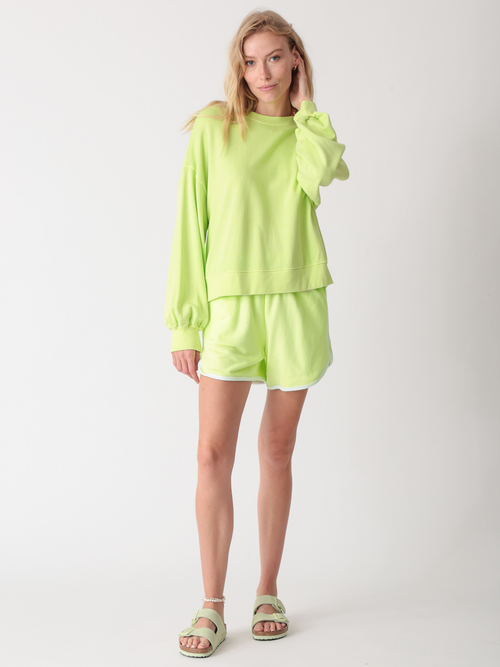 Balloon Sweatshirt Lime | Electric & Rose