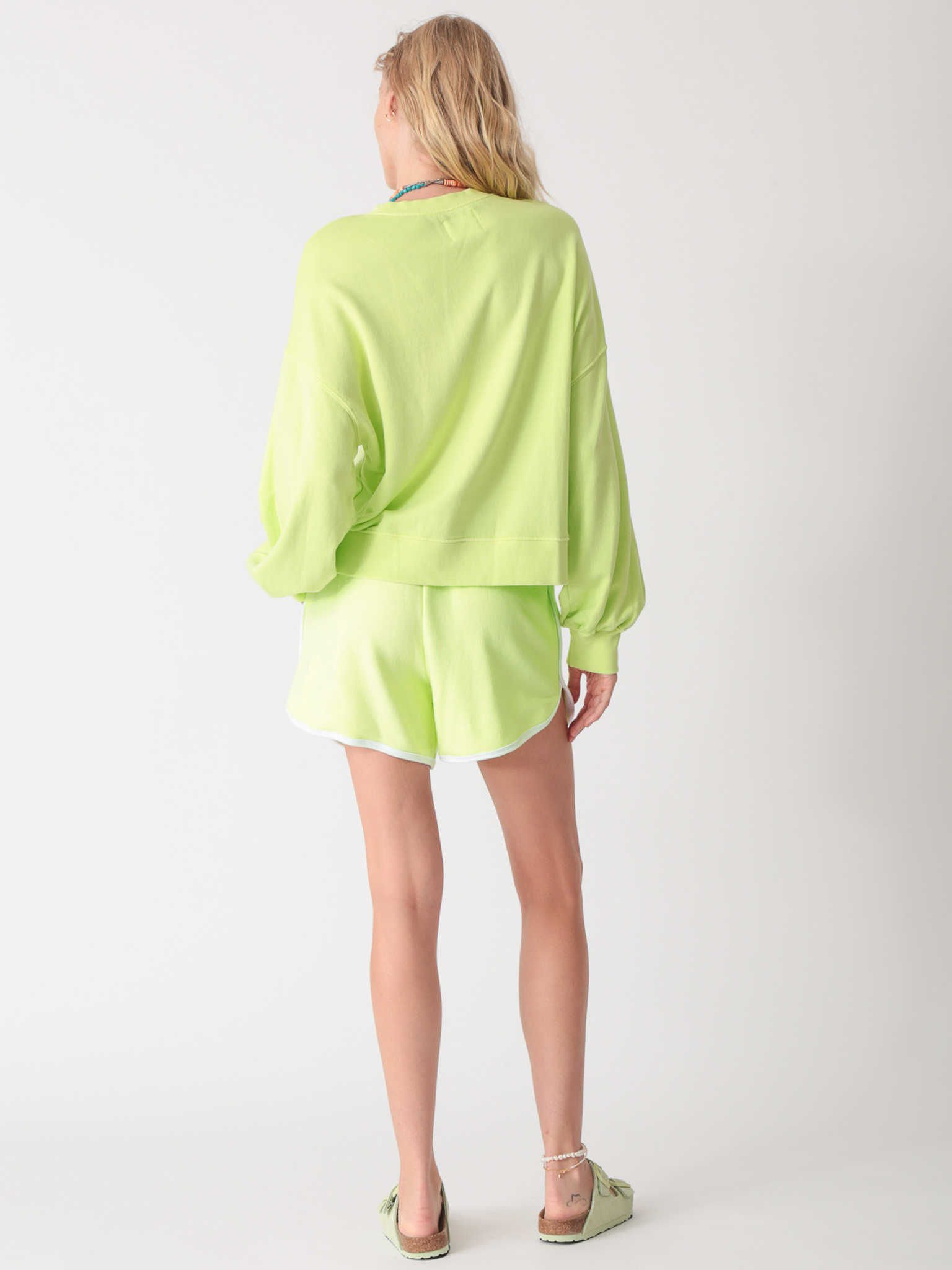 Balloon Sweatshirt Lime | Electric & Rose