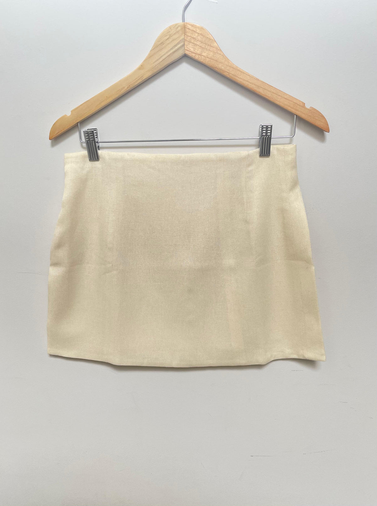 Rafflesia Linen Mini Skirt | Ivory