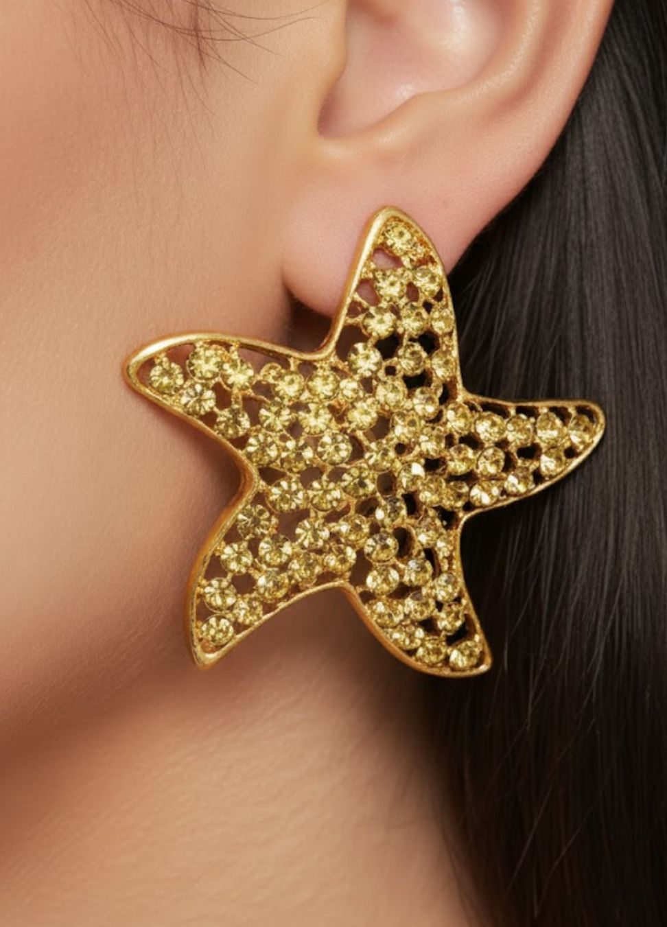 Stella's Golden Starfish Earrings Gold