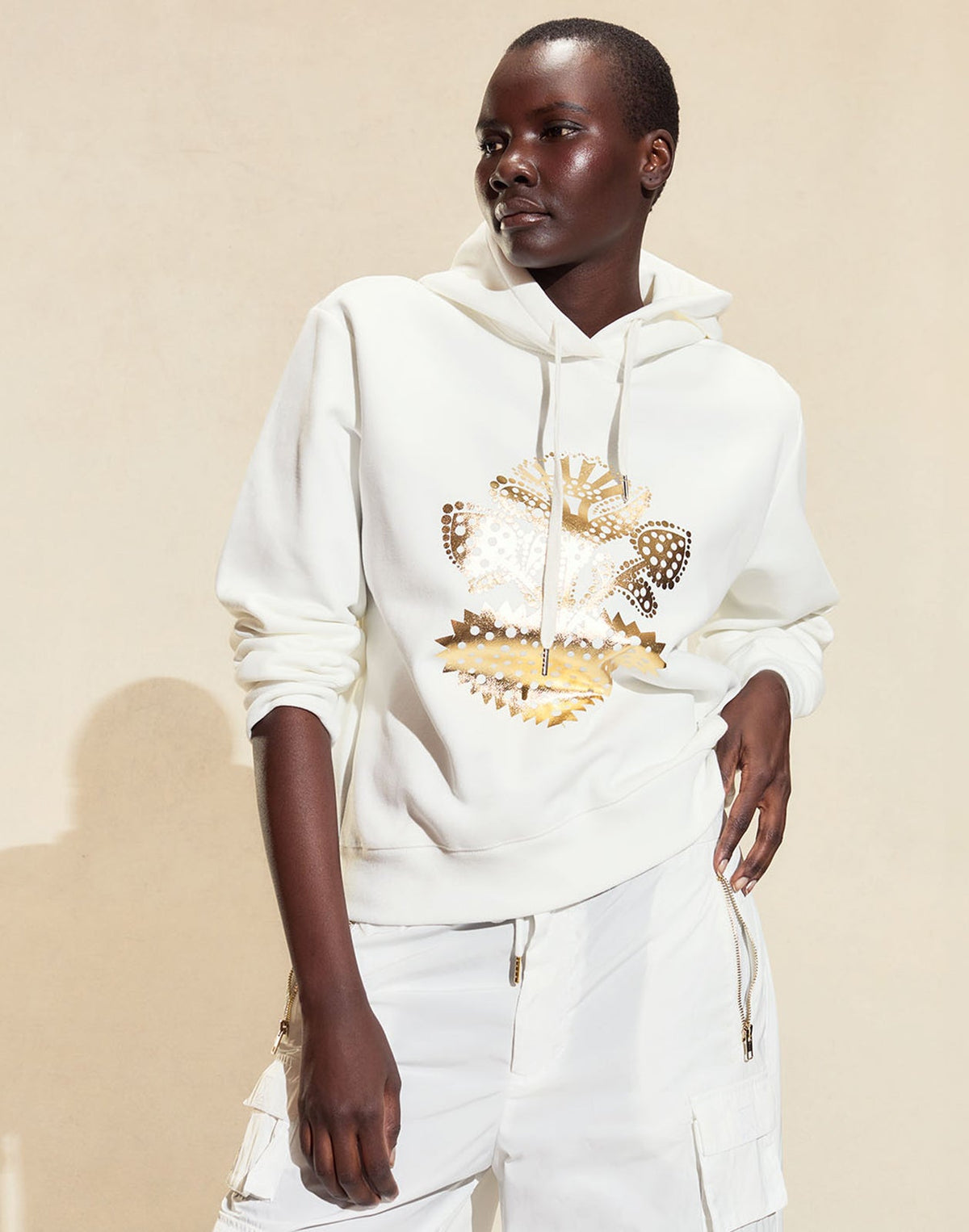 Cynthia Rowley Heart of Gold Hoodie
