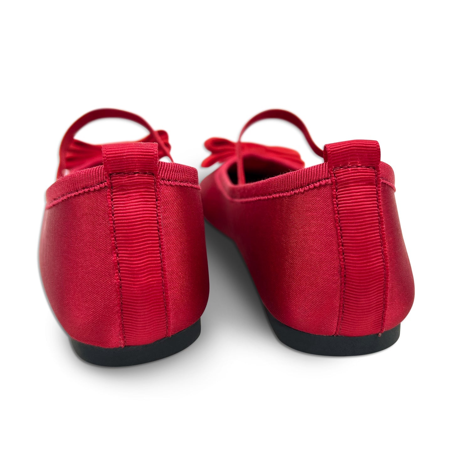 Miss Emory Flat in Red Satin - Kids - Yosi Samra  - Kids' Flats