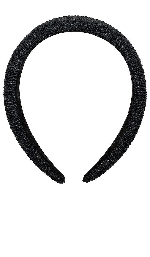 Halo Headband in Black Ruffle