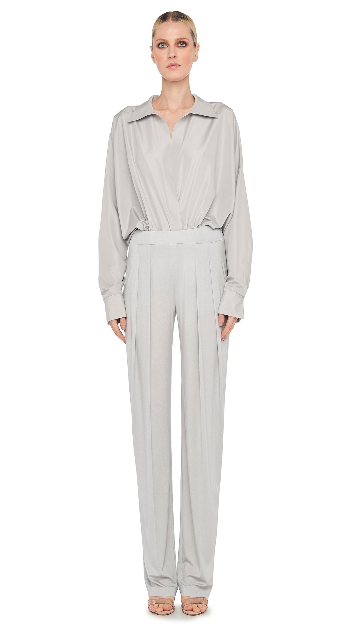 LOW RISE PLEATED TROUSER