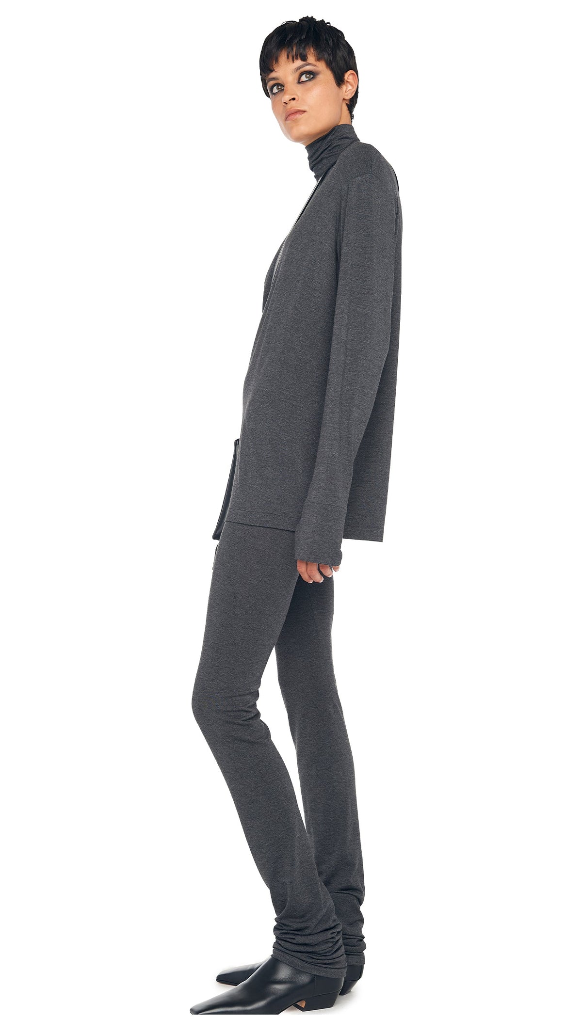 LONG SLEEVE TURTLENECK EASY FIT TOP