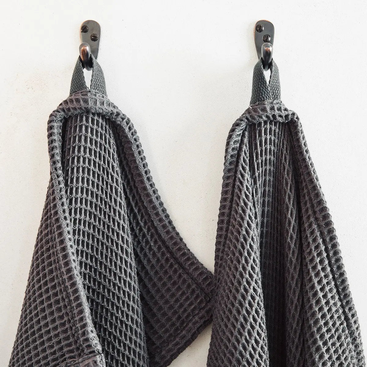 Waffle Bath Towel Set / Slate