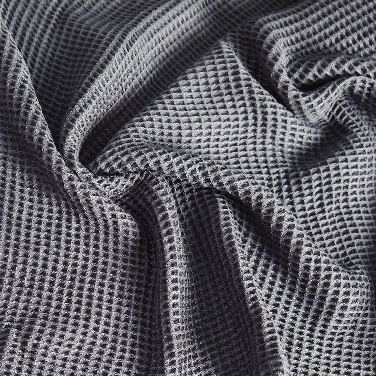Waffle Bath Towel Set / Slate