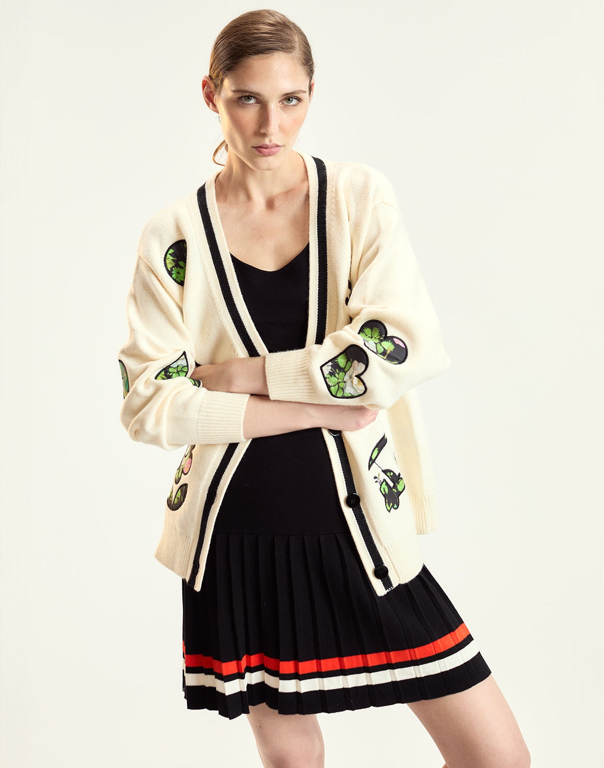 CR x Fore All Patchwork Cardigan