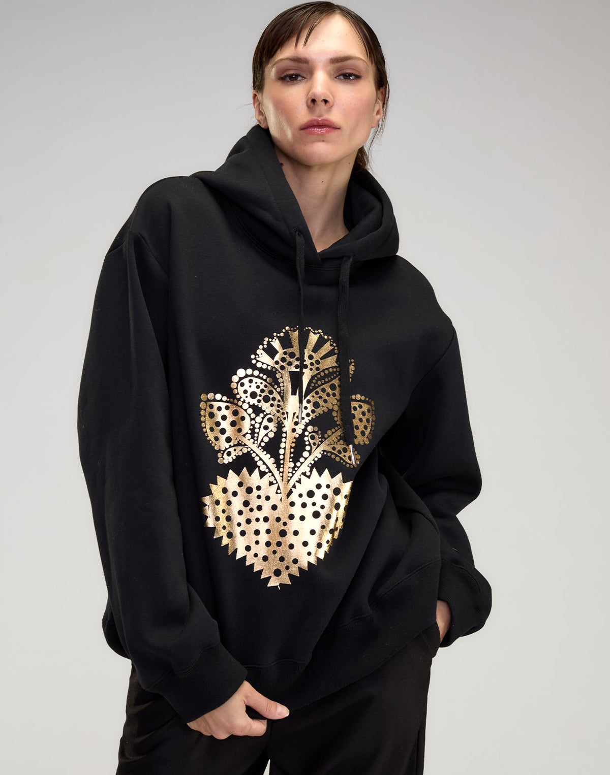 Cynthia Rowley Heart of Gold Hoodie