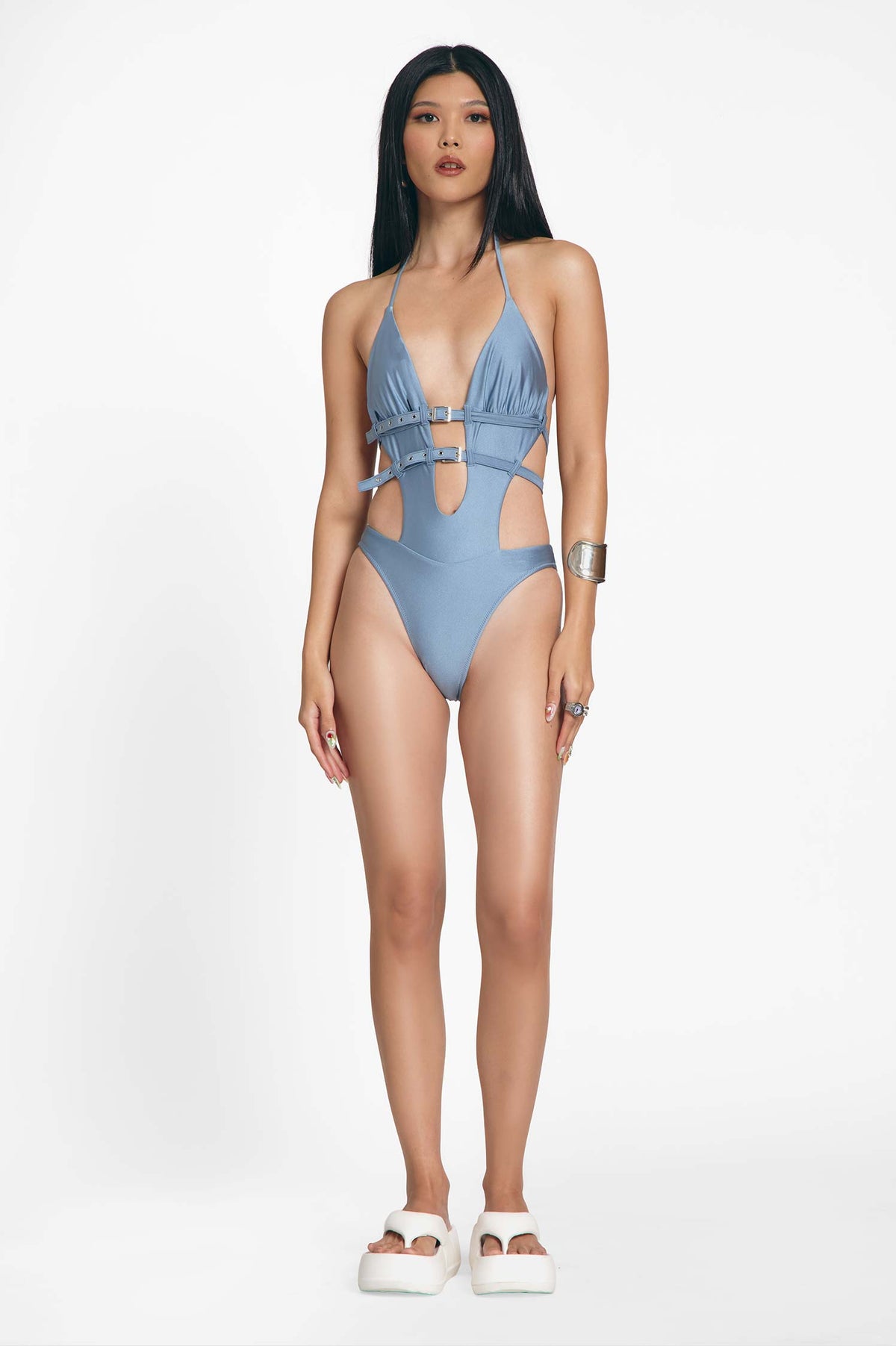 Roxxi® Low-Plunge Buckle One Piece / Angel FINAL SALE