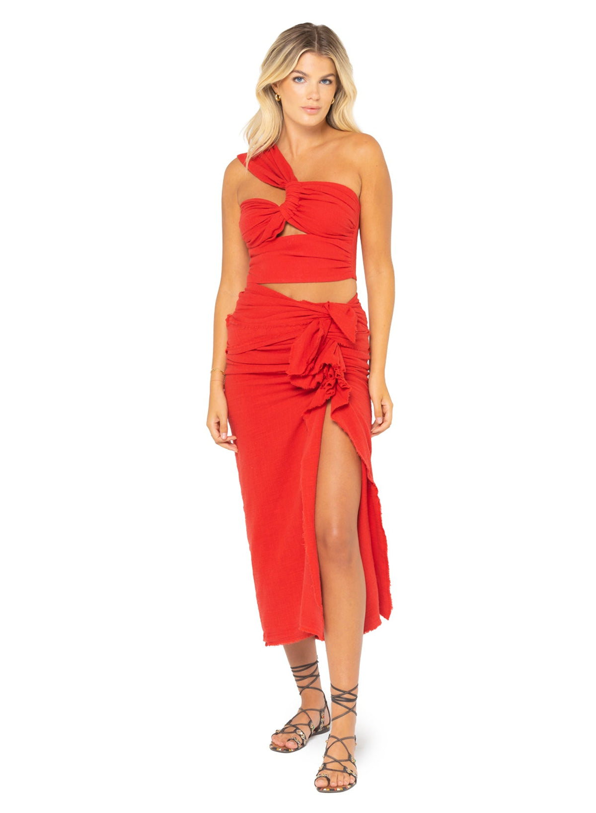 Harlow Top (Brick Red)
