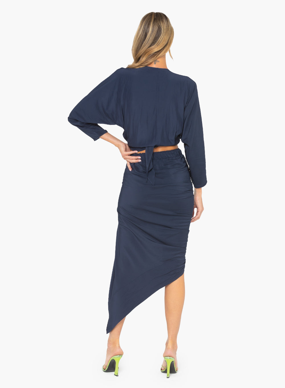 Tulum Skirt (Flowy Indigo/ Black)