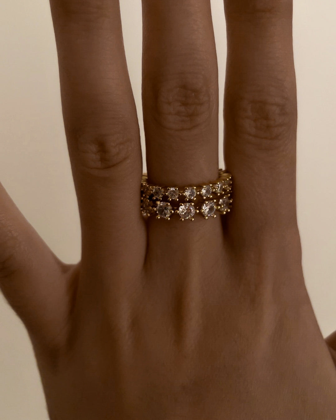 Diamond Bijoux Ring Set- Gold