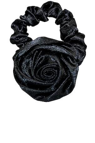 Rosette Scrunchie in Noir