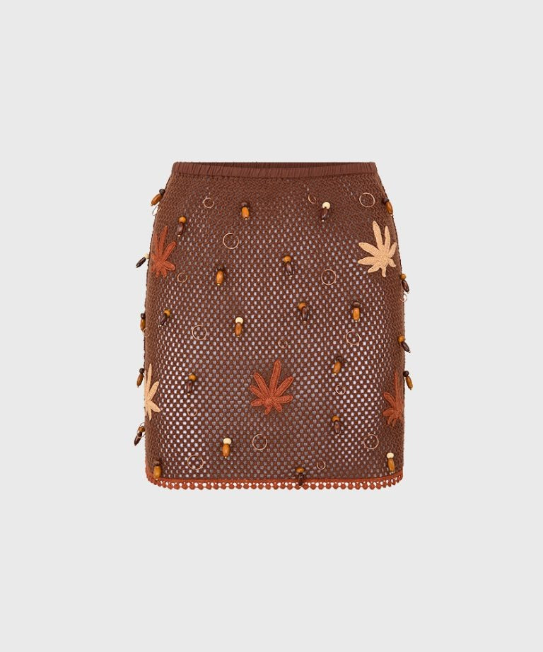 Treasure Jamaica Mini Skirt | Brown