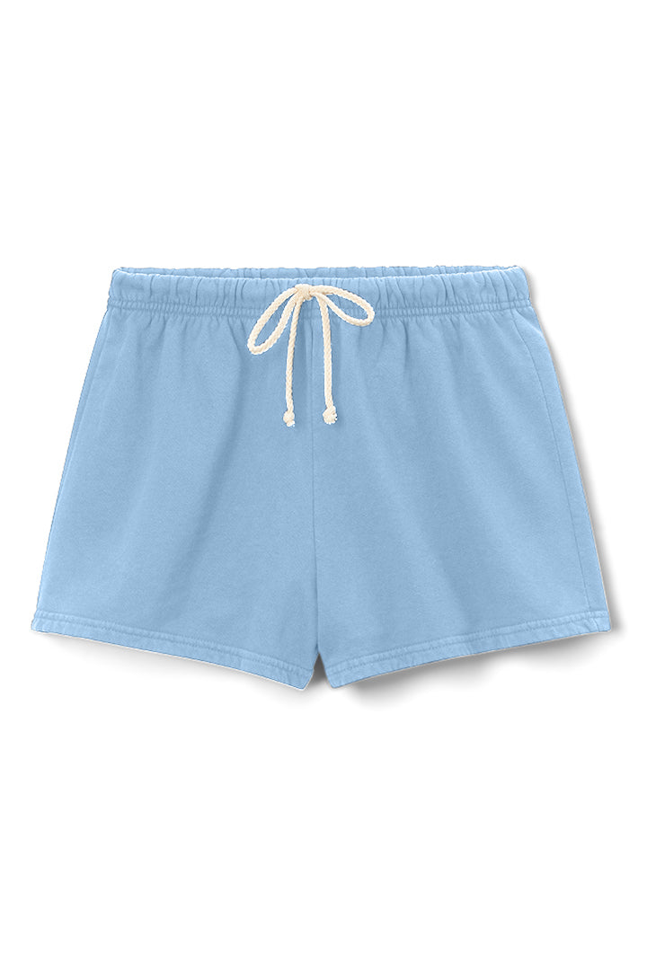 layla french terry sweat short | carolina blue
