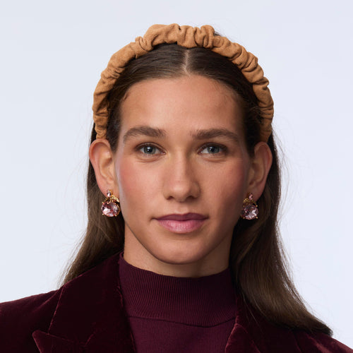 Lele Sadoughi HEADBANDS BUFF JESSIE SUEDE HEADBAND