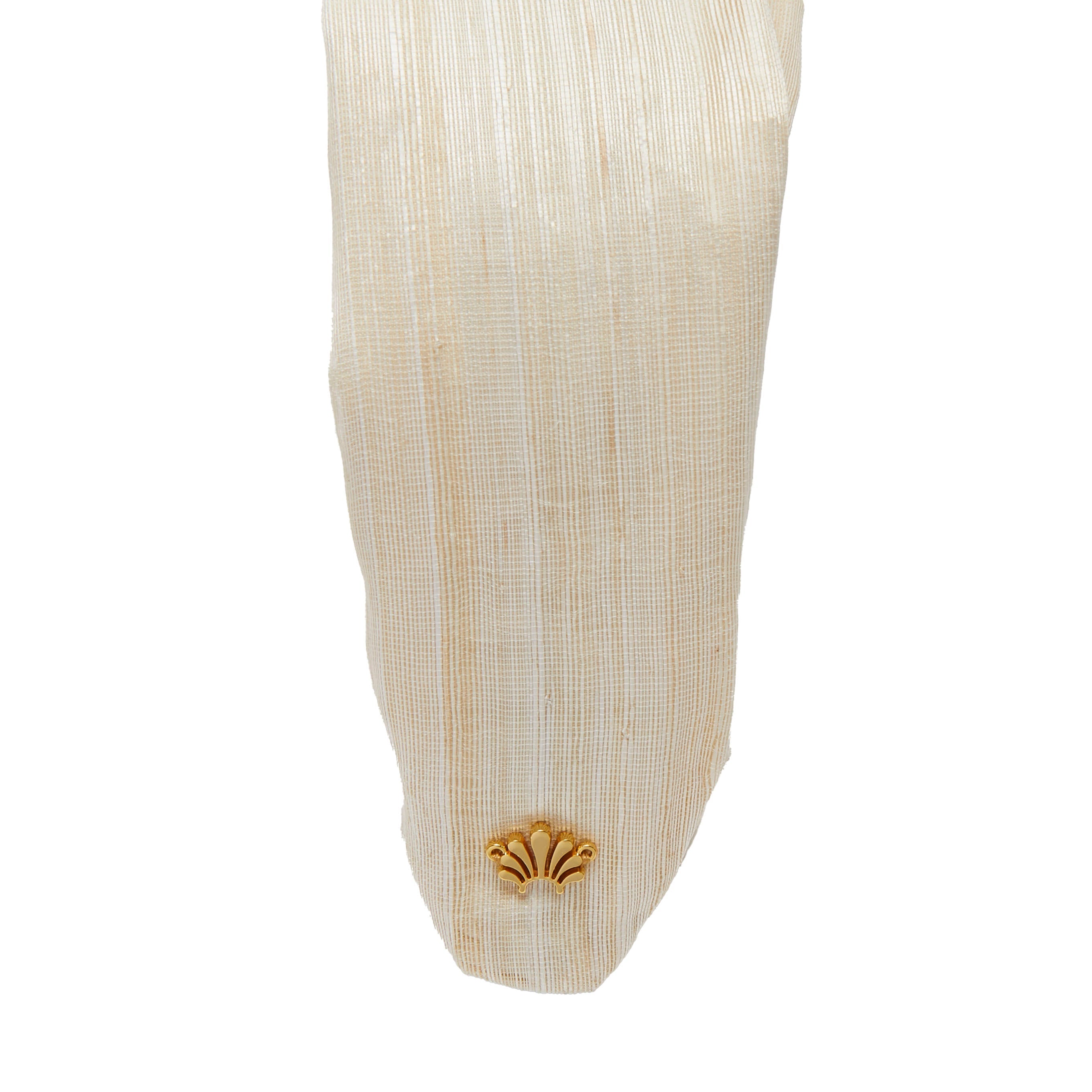 Lele Sadoughi HEADBANDS IVORY ZAHA SILK HEADBAND