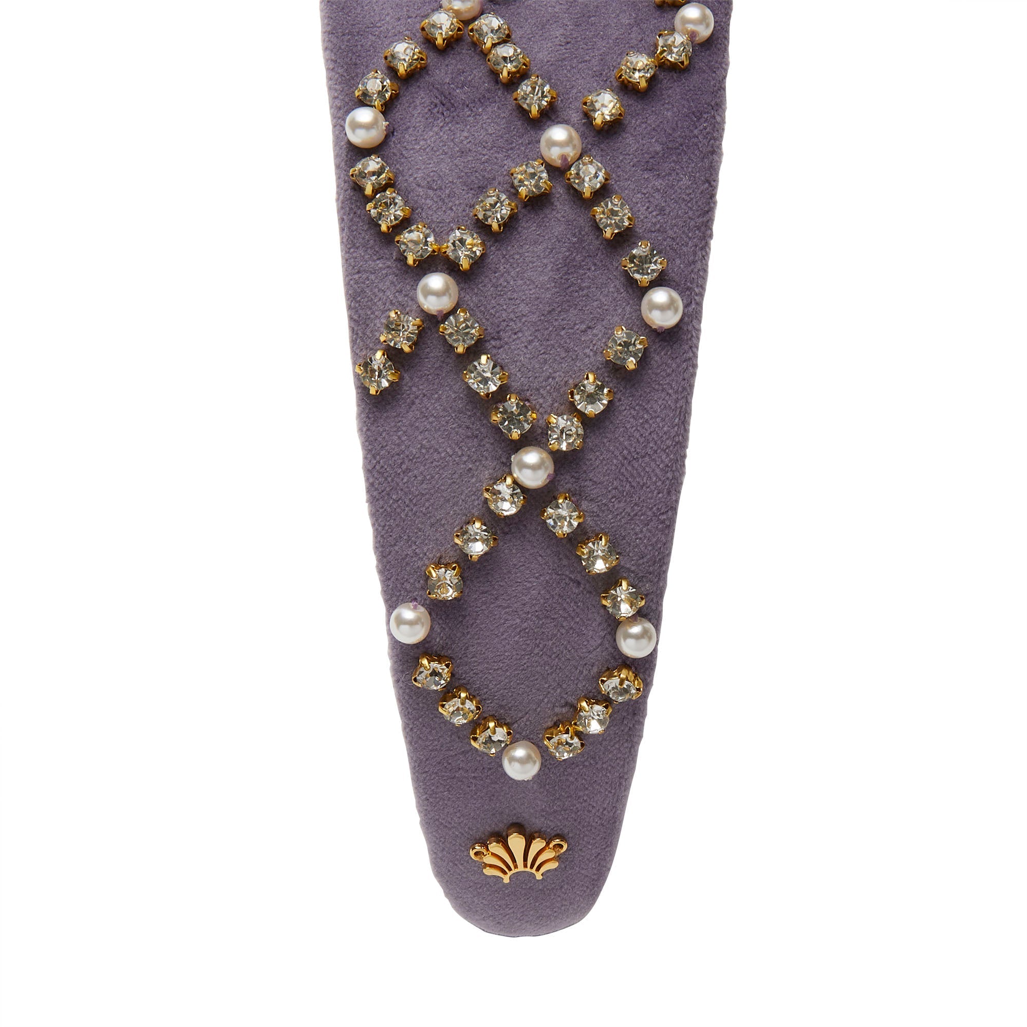 Lele Sadoughi HEADBANDS LILAC BRIGITTE PAVE LATTICE HEADBAND