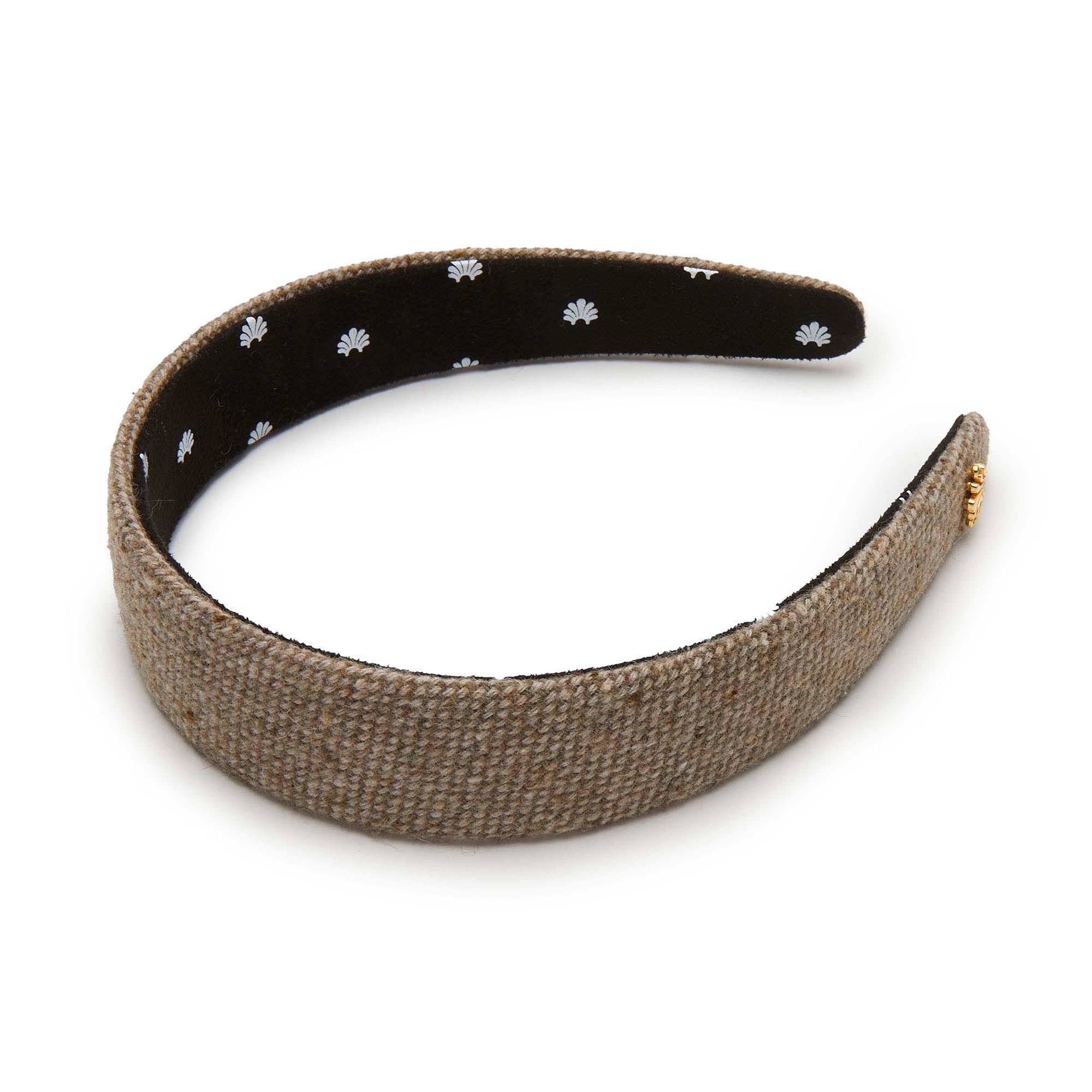 Lele Sadoughi HEADBANDS ONE SIZE STONE BESSETTE TWEED HEADBAND
