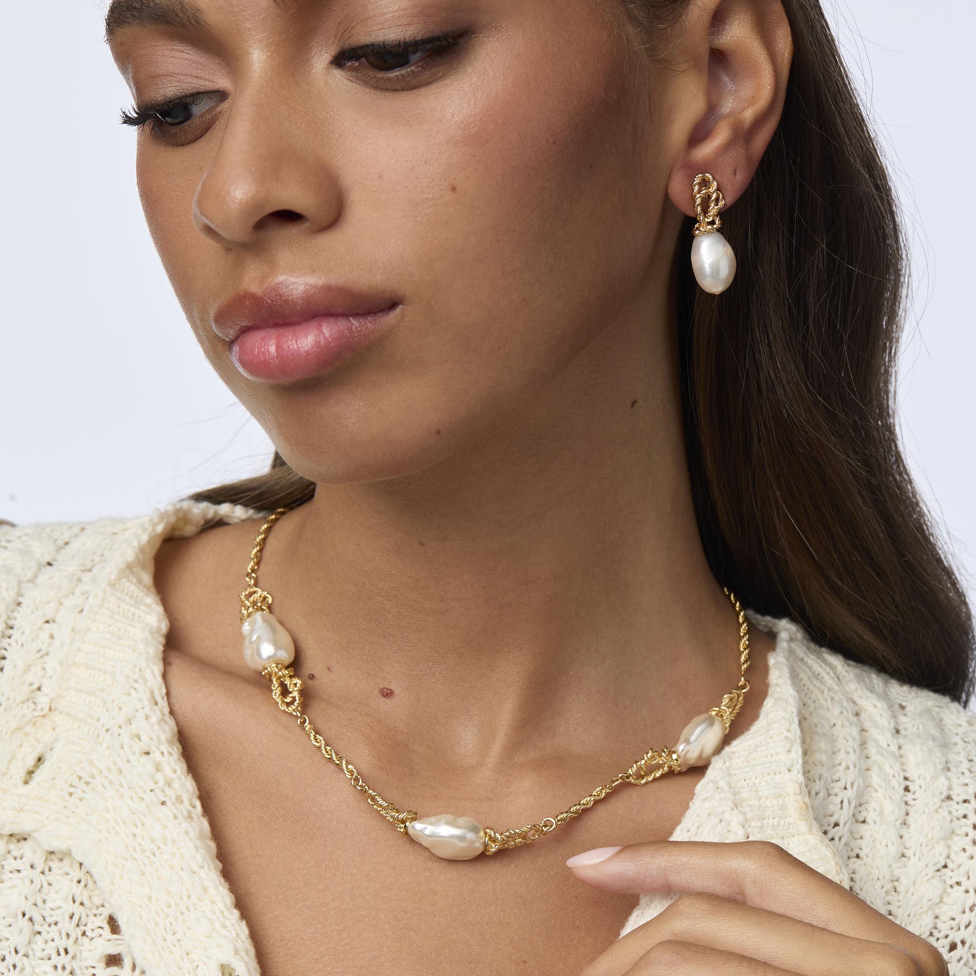 Lele Sadoughi NECKLACES PEARL CHATEAU ROPE NECKLACE