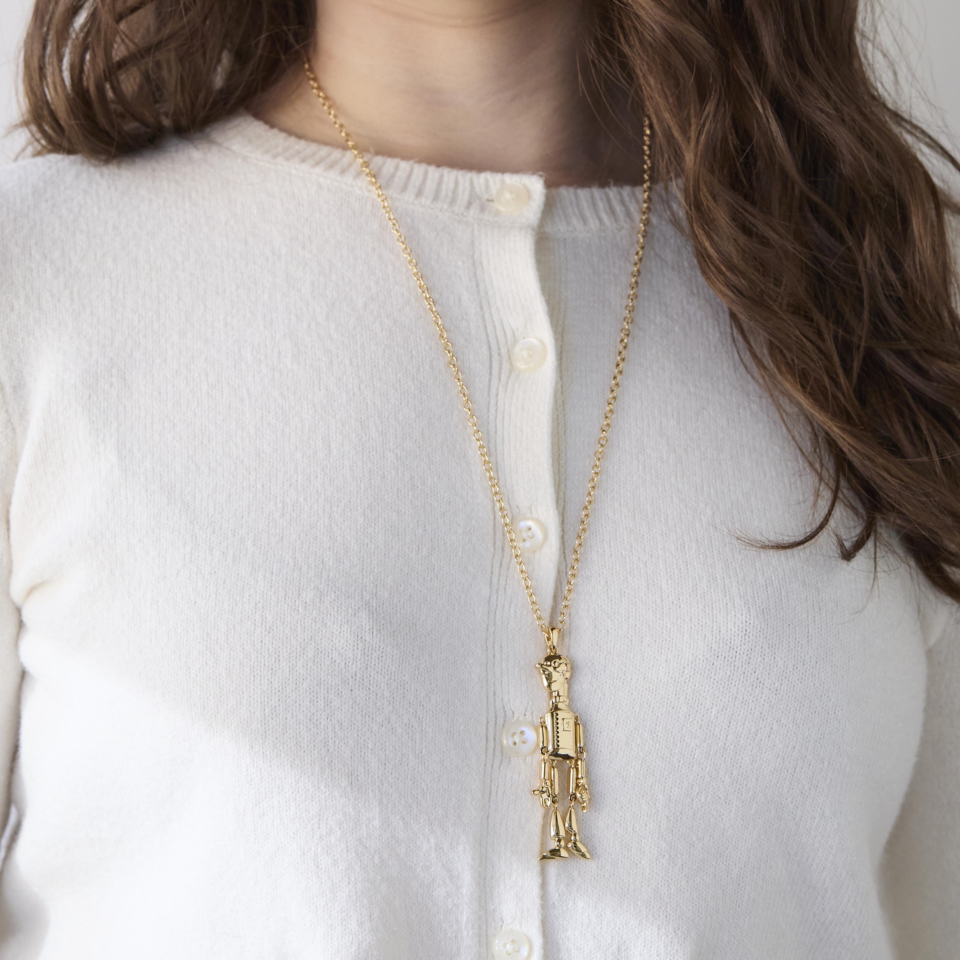 Lele Sadoughi NECKLACES THE NEW WIZARD OF OZ TIN MAN PENDANT NECKLACE