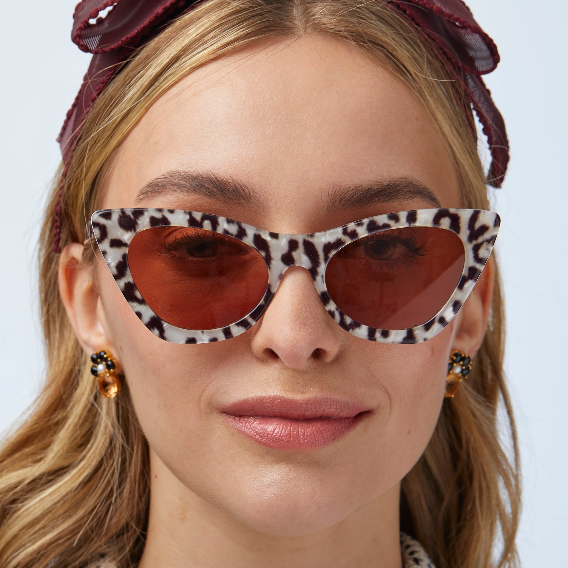 Lele Sadoughi SUNGLASSES ONE SIZE / LEOPARD LEOPARD DOWNTOWN CAT-EYE SUNGLASSES