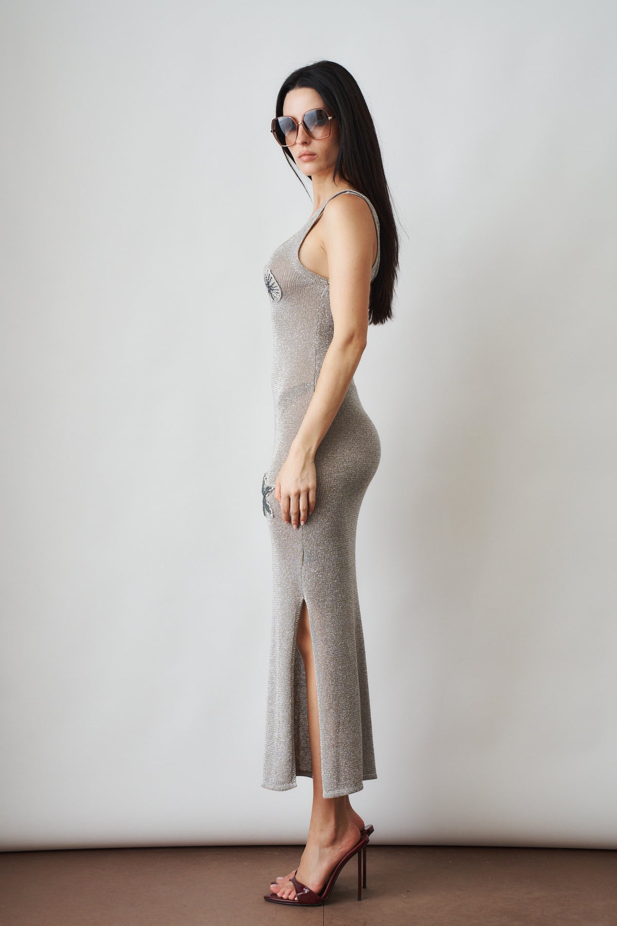 Roselle Dress | Silver
