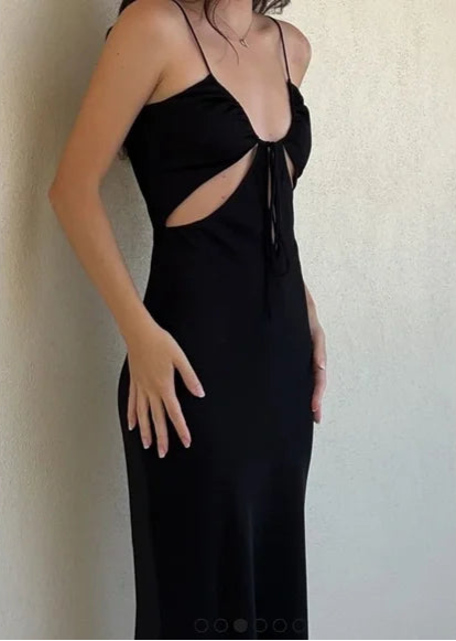 Rumored - Brooklyn Baby Midi Dress - Black