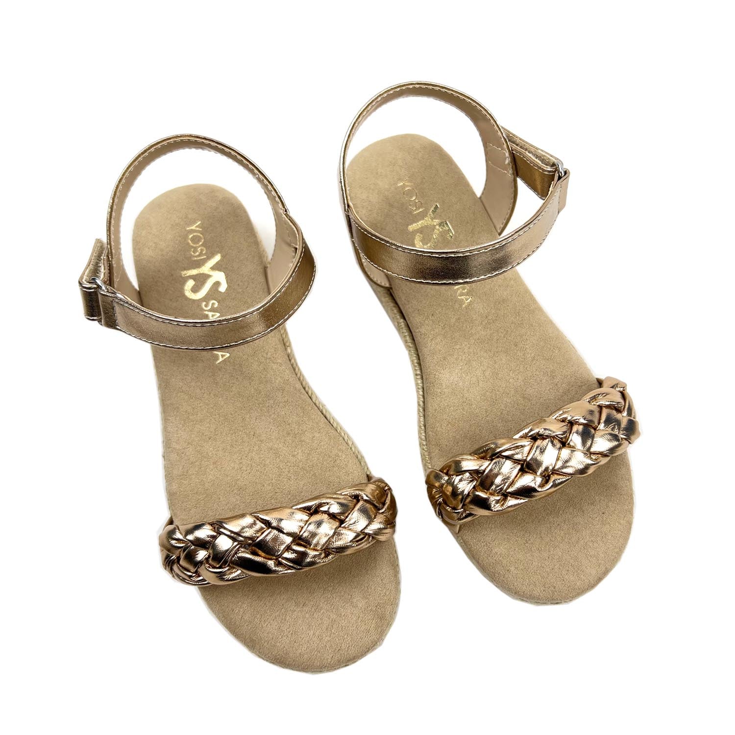 Miss April Wedge Sandal in Light Bronze - Kids - Yosi Samra  - Kids' Sandals