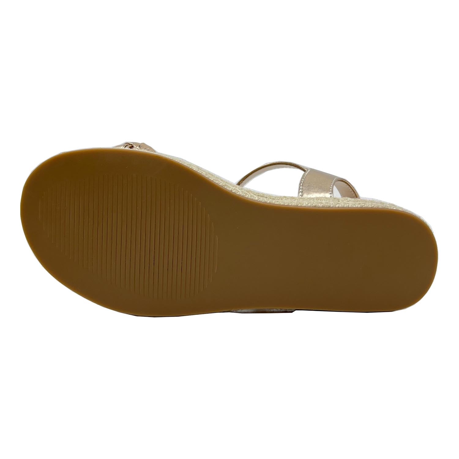 Miss April Wedge Sandal in Light Bronze - Kids - Yosi Samra  - Kids' Sandals