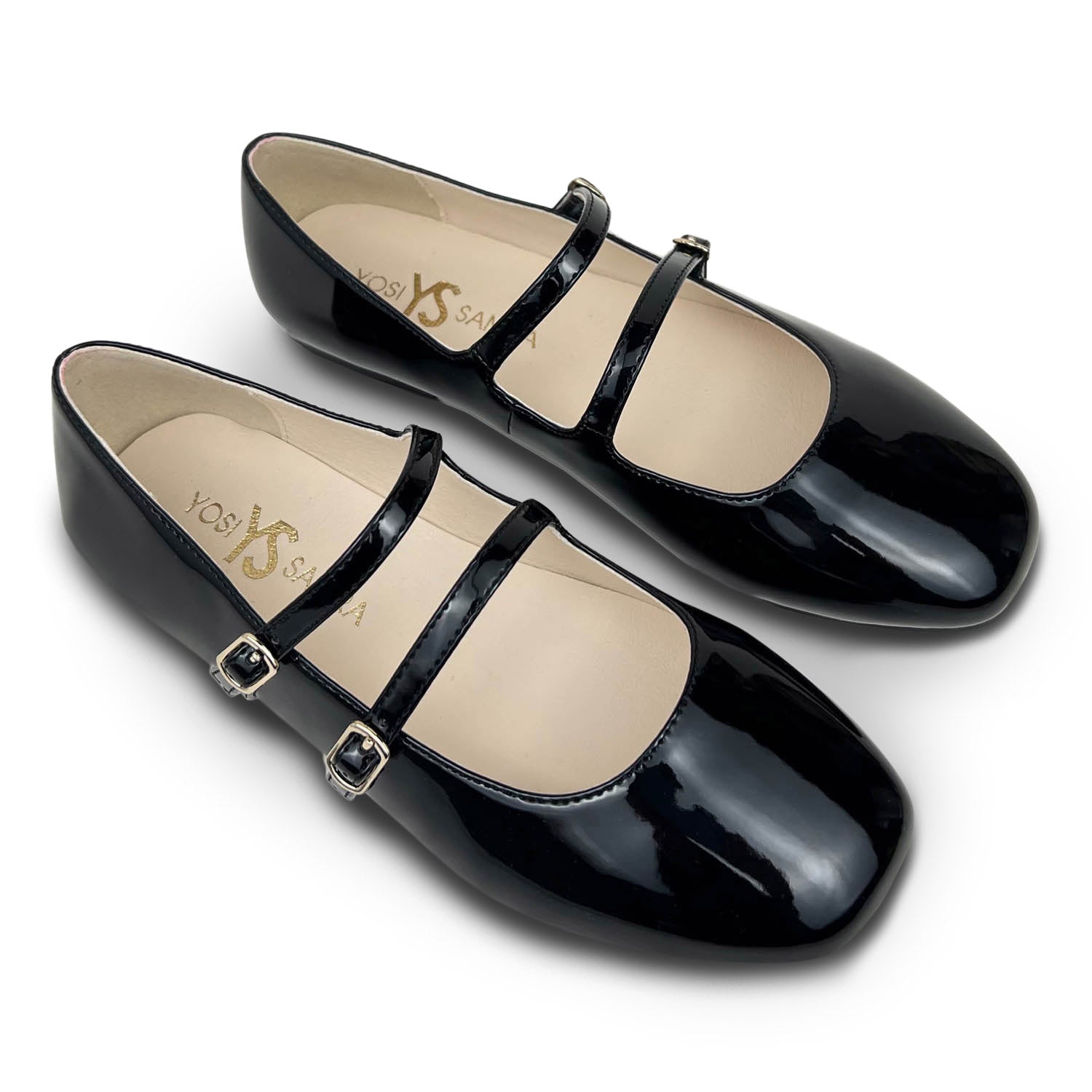Miss Mary Flat in Black Patent - Kids - Yosi Samra  - Kids' Flats