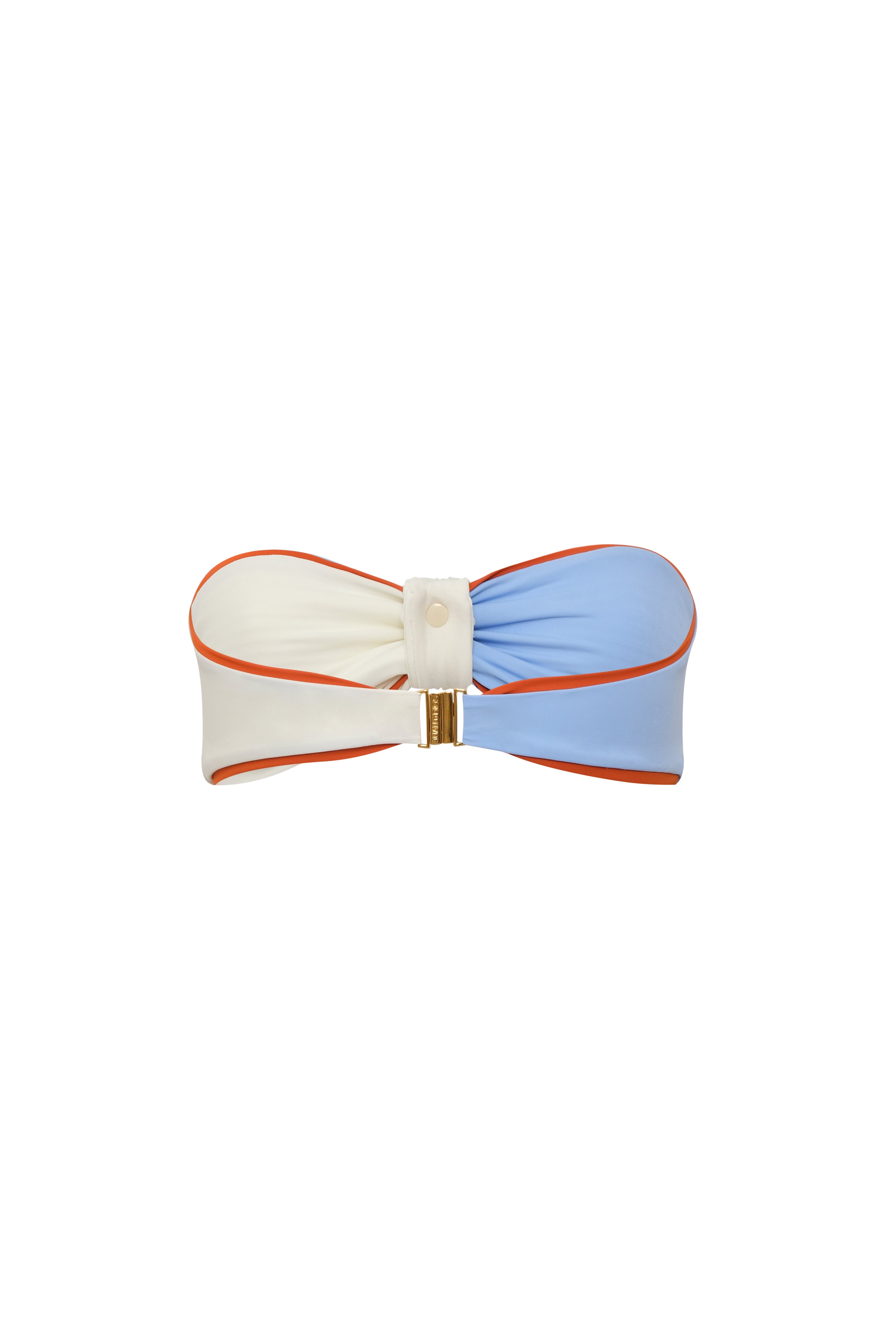 Emma Top / Sky Blue - Ivory